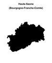 Haute-Saone outline map Royalty Free Stock Photo