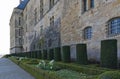 Garden in Castle Hautefort Dordogne France Royalty Free Stock Photo