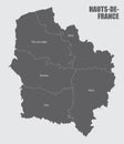 Hauts-de-France administrative map