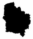 Hauts-de-France silhouette map