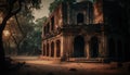 Hauz Khas Fort indian monuments Illustration Generative AI