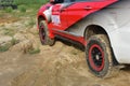 A HAVAL H5 off-road vehicle in the sand