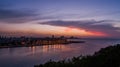 Havana Bay surroundings, seen in the sunset