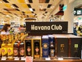 Havana Club - selection of rum spirits at duty-free shop