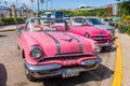 Havana, colorful, classic American cars Royalty Free Stock Photo