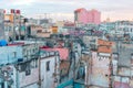 HAVANA, CUBA - APRIL 14, 2017: Authentic view of a abandoned house and street of Old Havana Royalty Free Stock Photo