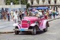 HAVANA, CUBA - APRIL 1, 2012: Really old antique car