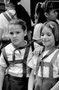 Little girls in school uniform, Havana ,Cuba