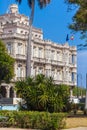 HAVANA, CUBA - APRIL 1, 2012: Vintage building of Hispanic embassy