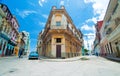 HAVANA, CUBA - AUGUST 15, 2016. View of Old Havana neighborhood