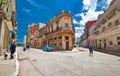 HAVANA, CUBA - AUGUST 15, 2016. View of Old Havana neighborhood