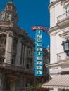 Havana seen in the foreground of the Hotel Inglaterra