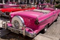 Havana, Cuba. Colorful classic 1950`s cars Royalty Free Stock Photo