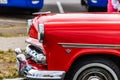 Havana, Cuba Ã¢â¬â 2019. Detail photo of classic old American car in Havana, Cuba Royalty Free Stock Photo