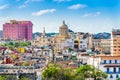 Havana, Cuba downtown skyline. Royalty Free Stock Photo