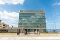 HAVANA, CUBA - OCTOBER 23, 2017: Havana, Cuba and Embassy of the United States of America in Background