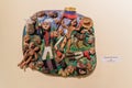 HAVANA, CUBA - FEB 23, 2016: Exhibit of artistic work of clay models depiciting Bolivar`s life in Simon Bolivar museum