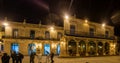 HAVANA, CUBA - FEB 20, 2016: Old colonial buildings on Plaza de la Catedral square in Habana Vieja Royalty Free Stock Photo