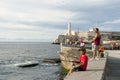 Havana Cuba Fishing on the Malecon