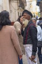 HAVANA, CUBA - JANUARY 04, 2018: A black man with a white beard Royalty Free Stock Photo