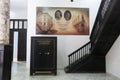 Old fashioned pill boxes in the Museum of the Havana Pharmacy in Royalty Free Stock Photo