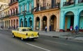 Havana, Cuba main street with car Royalty Free Stock Photo