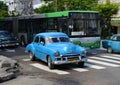 1950s taxi in Havana, Cuba Royalty Free Stock Photo