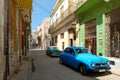 Colorful neighborhood with classic cars in Old Havana