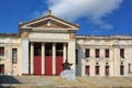 HAVANA, CUBA - MAY 14, 2012: View of the stone staircase and the main facade of the University of Havana Royalty Free Stock Photo