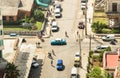 Bird eye aerial view of the old town of Havana in Cuba Royalty Free Stock Photo