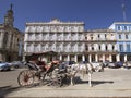 HAVANA, CUBA - OCT 20, 2011: The historic Hotel Inglaterra found