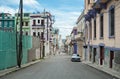 HAVANA, CUBA - OCTOBER 22, 2017: Havana Cityscape with Local Architecture and People. Cuba Royalty Free Stock Photo