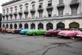 Havana, Cuba - September 22, 2015: Classic american car parked o Royalty Free Stock Photo