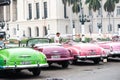 Havana, Cuba - September 22, 2015: Classic american car parked o Royalty Free Stock Photo