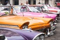 Havana, Cuba - September 22, 2015: Classic american car parked o Royalty Free Stock Photo