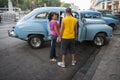 Havana Cuba Taxi Customers