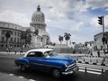 Havana a Cuba trip into time and vintage cars Royalty Free Stock Photo