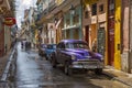Havana, Famous old-fashioned cuban cars on street