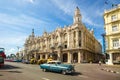 Havana grand theater at the Paseo del Prado in Havana, Cuba Royalty Free Stock Photo