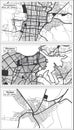 Havana, Guines and Guantanamo Cuba City Map Set