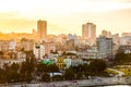 Havana (Habana) at sunset Royalty Free Stock Photo