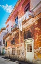 Havana-The Rusty Color Wall Royalty Free Stock Photo