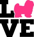 Havanese Love Silhouette