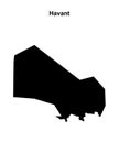 Havant outline map Royalty Free Stock Photo