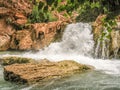 Havasu Creek Cascades below Mooney Falls Royalty Free Stock Photo