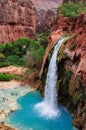 The Havasu Falls in the Havasupai Indian Reservation - Grand Canyon Royalty Free Stock Photo