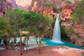 Havasu Falls, waterfalls in the Grand Canyon, Arizona Royalty Free Stock Photo