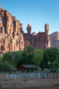 Havasupai Waterfalls in Arizona. Royalty Free Stock Photo