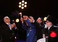 Havdalah ceremony held by local rabbis onstage