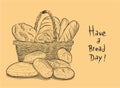Have A Bread Day Royalty Free Stock Photo